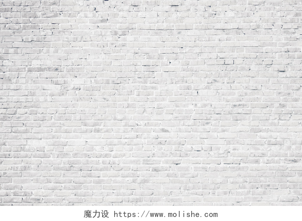 灰色的泥砖墙背景白色灰泥砖墙背景